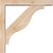 Ekena Millwork Funston Block Smooth Bracket w/ Offset Brace, Douglas Fir, 3 1/2"W x 16"D x 16"H BKT0402X16X16FST05SDF - alternate 2